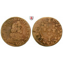 France, Nevers et Rethel, Charles I. de Gonzague, Double Tournois, fine-vf