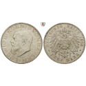 German Empire, Bayern, Ludwig III., 5 Mark 1914, D, nearly FDC, J. 53