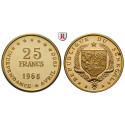 Senegal, 25 Francs 1968, 7.2 g fine, PROOF