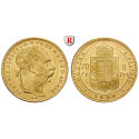 Hungary, Franz Joseph I., 8 Forint 1883, 5.81 g fine, EF - UNC