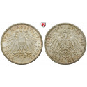 German Empire, Lübeck, 3 Mark 1913, A, xf-unc, J. 82