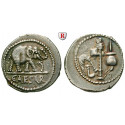Roman Republican Coins, Caius Iulius Caesar, Denarius 49-48 BC, VF-EF
