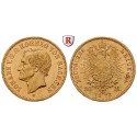German Empire, Sachsen, Johann, 20 Mark 1873, E, nearly EF / EF, J. 259