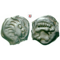 Gallia, Senones, Potin after 52 BC, VF