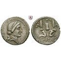 Roman Republican Coins, Caius Iulius Caesar, Denarius 46-45 BC, VF-EF