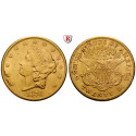 USA, 20 Dollars 1876, 30.09 g fine, VF-EF / nearly XF