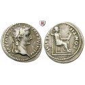 Roman Imperial Coins, Tiberius, Denarius, VF