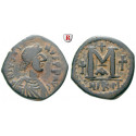 Byzantium, Justin I, Follis 518-527, good vf
