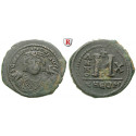 Byzantium, Mauricius Tiberius, Follis year 10, vf