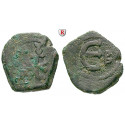 Byzantium, Justin II, Pentanummium (5 Nummi) 565-578, fine-vf