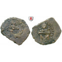 Byzantium, Leo III. and Constantine V., Follis 720-741, Fine / VF