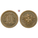 Switzerland, Swiss Confederation, Rappen 1855, VF