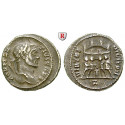 Roman Imperial Coins, Constantius I, Caesar, Argenteus 295-297, vf