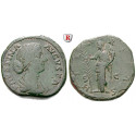 Roman Imperial Coins, Faustina Junior, wife of  Marcus Aurelius, Sestertius 161-175, nearly vf