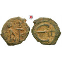 Byzantium, Justin II, Pentanummium (5 Nummi) 565-578, nearly vf