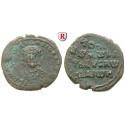 Byzantium, Constantinus VII and Romanus I, Follis 920-944, nearly vf