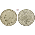 German Empire, Baden, Friedrich II., 3 Mark 1915, G, xf-unc, J. 39