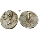 Roman Imperial Coins, Augustus, Denarius 11-10 BC, good VF