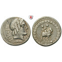 Roman Republican Coins, Mn. Fonteius, Denarius 85 BC, vf