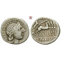 Roman Republican Coins, C. Annius and L. Fabius Hispaniensis, Denarius 82-81 BC, nearly vf
