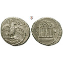 Roman Republican Coins, Petillius Capitolinus, Denarius 43 BC, vf