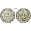 Weimar Republic, Standard currency, 3 Mark 1924, A, vf-xf, J. 312