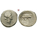 Roman Republican Coins, C. Considius Paetus, Denarius 46 BC, nearly vf