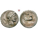 Roman Republican Coins, P. Crepusius, Denarius 82 BC, xf