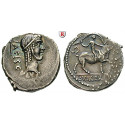 Roman Republican Coins, L. Valerius Acisculus, Denarius 45 BC, vf-xf