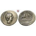 Roman Republican Coins, L. Livineius Regulus, Denarius 42 BC, vf-xf