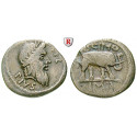 Roman Republican Coins, Q. Caecilius Metellus, Denarius 47-46 BC, nearly VF