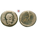 Roman Republican Coins, L. Piso Frugi, Quinarius 90 BC, good fine