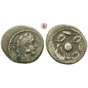 Roman Republican Coins, Faustus Cornelius Sulla, Denarius 56 BC, nearly vf