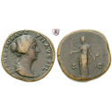 Roman Imperial Coins, Faustina Junior, wife of  Marcus Aurelius, Sestertius 145-146, vf