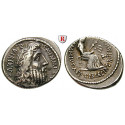 Roman Republican Coins, C. Memmius, Denarius 56 BC, vf
