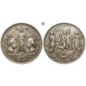 Brandenburg-Prussia, Kingdom of Prussia, Friedrich III., Silver medal 1858, nearly EF