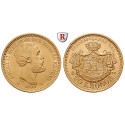 Sweden, Oskar II., 20 Kronor 1890, 8.06 g fine, xf-unc