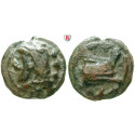 Roman Republican Coins, Aes Grave, Quadrans 225-217 BC, VF