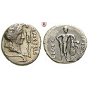 Roman Republican Coins, Q. Caecilius Metellus, Denarius 47-46 BC, vf