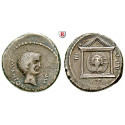 Roman Republican Coins, Marcus Antonius, Denarius 42 BC, VF