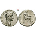 Roman Imperial Coins, Tiberius, Denarius 14-37, good VF