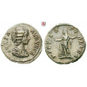 Roman Imperial Coins, Julia Domna, wife of Septimius Severus, Denarius 201, good xf
