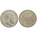 German Empire, Hessen, Ludwig IV., 2 Mark 1891, A, vf, J. 70