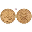 German Empire, Sachsen, Albert, 10 Mark 1881, E, xf, J. 261