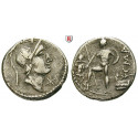 Roman Republican Coins, C. Malleolus, Denarius 96 BC, vf