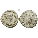Roman Imperial Coins, Julia Domna, wife of Septimius Severus, Denarius 204, xf / vf