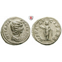 Roman Imperial Coins, Julia Domna, wife of Septimius Severus, Denarius 214, good vf