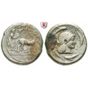 Sicily, Syracuse, Deinomenidic Tyrannis, Tetradrachm 485-479 BC (unter Gelon), vf