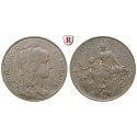 France, Third Republic, 5 Centimes 1905, vf