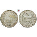 Weimar Republic, Standard currency, 3 Reichsmark 1932, G, good EF, J. 349